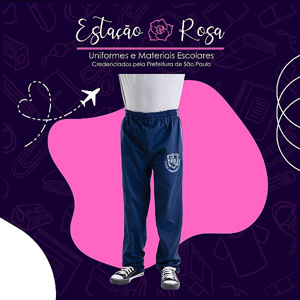 Calça Tradicional Flanelada Escolar Joaquim Silvério