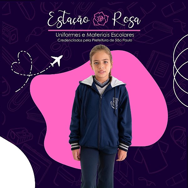 Jaqueta Flanelada Escolar Joaquim Silvério