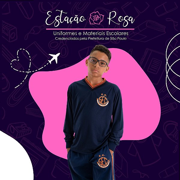 Camiseta Manga Longa Escolar Jardim Limoeiro