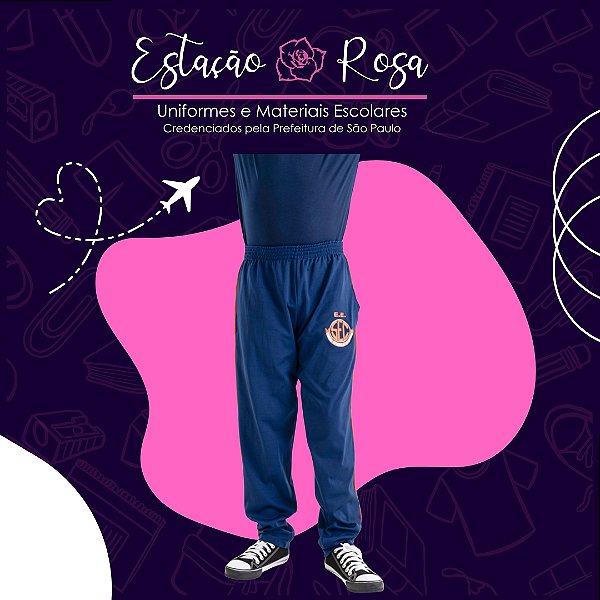 Calça Tradicional sem Flanela Escolar Jardim Limoeiro