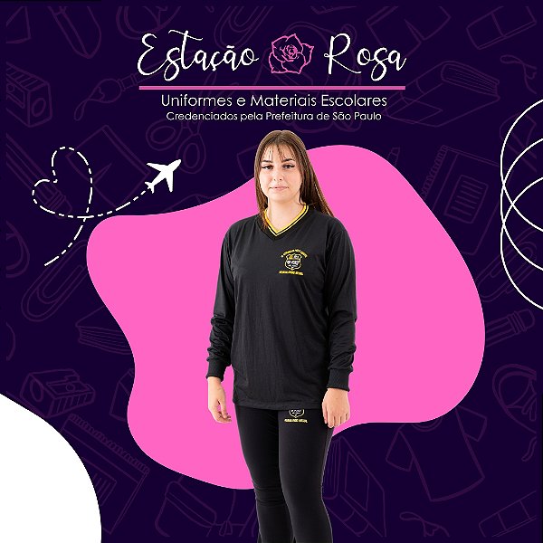 Camiseta Manga Longa Escolar Paulo Sarasate