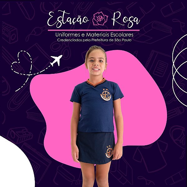 Short-Saia Escolar Estanislau Camargo