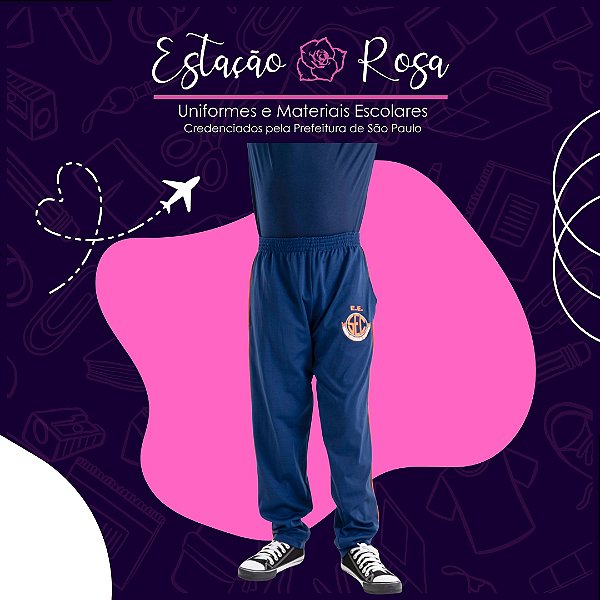Calça Tradicional sem Flanela Escolar Estanislau Camargo