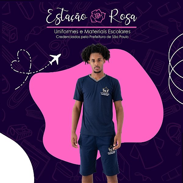 Camiseta Azul Escuro Tradicional Sebastião Faria Zimbres