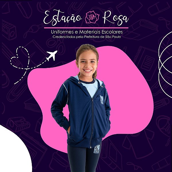 Jaqueta sem Flanela Escolar Doce Poly