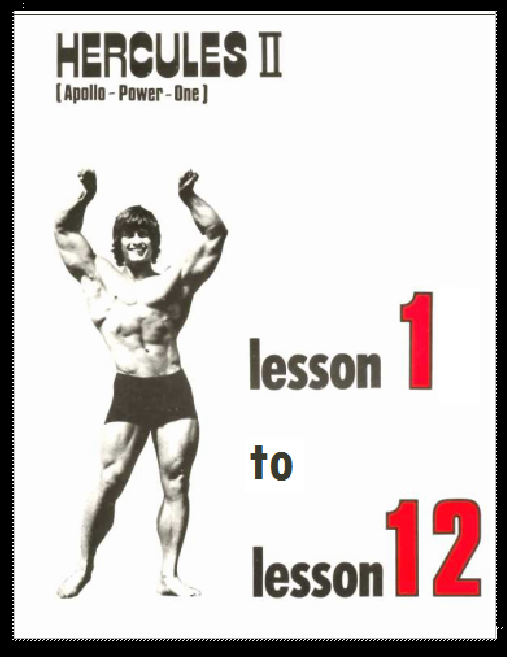 CURSO DE CULTURA FÍSICA HÉRCULES II (APOLLO - POWER -ONE) - INGLÊS