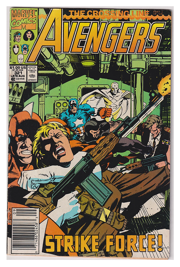 THE CROSSING LINE AVENGERS STRIKE FORCE! NÚMERO 321 - MARVEL COMICS
