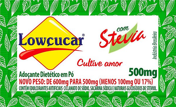 Adoçante Lowçucar Plus com Stévia 1000X5MG