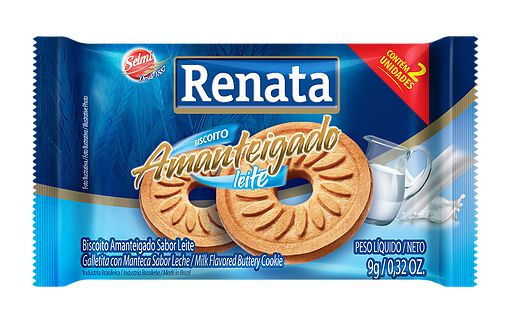 Biscoito Renata Amanteigado Leite 280X8,8G