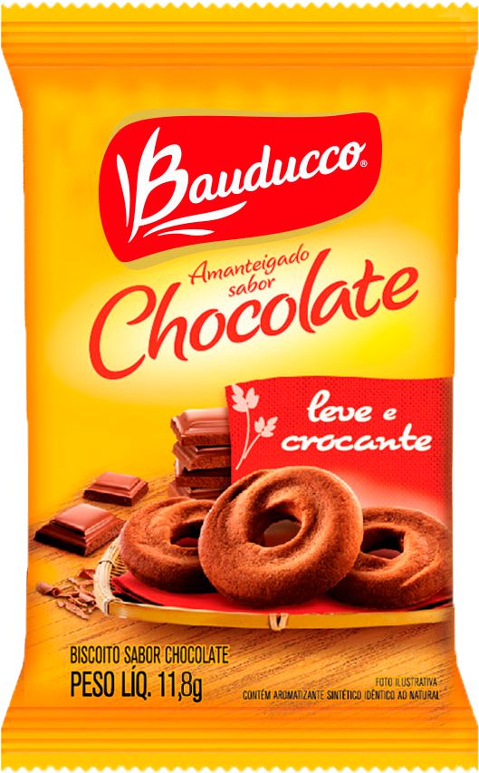 Biscoito Bauducco Amanteigado Chocolate 400X11,8G