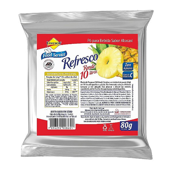 Refresco Diet Lowçucar 10X80G