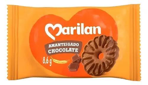 BISCOITO MARILAN AMANTEIGADO CHOCOLATE 200X8,6G