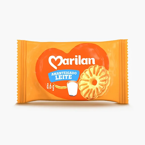 BISCOITO MARILAN AMANTEIGADO LEITE 200X8,6G