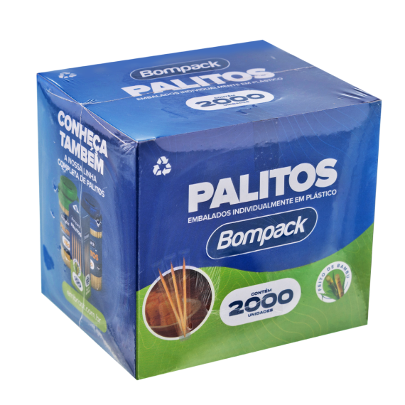 PALITO DENTE BAMBU BOMPACK 2000UN