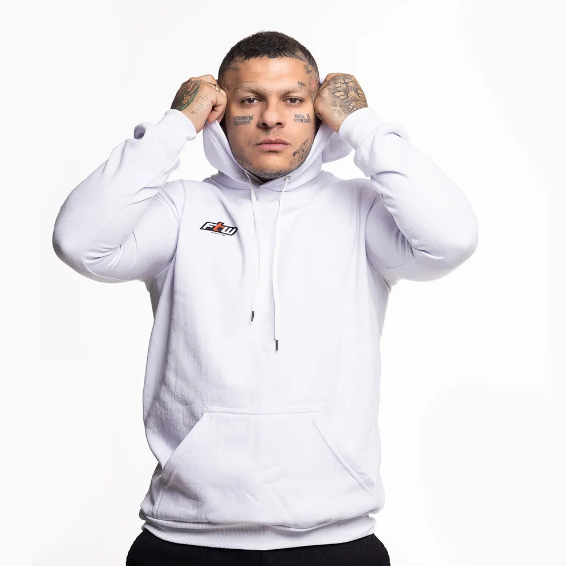 MOLETOM COM CAPUZ BRANCO - FTW