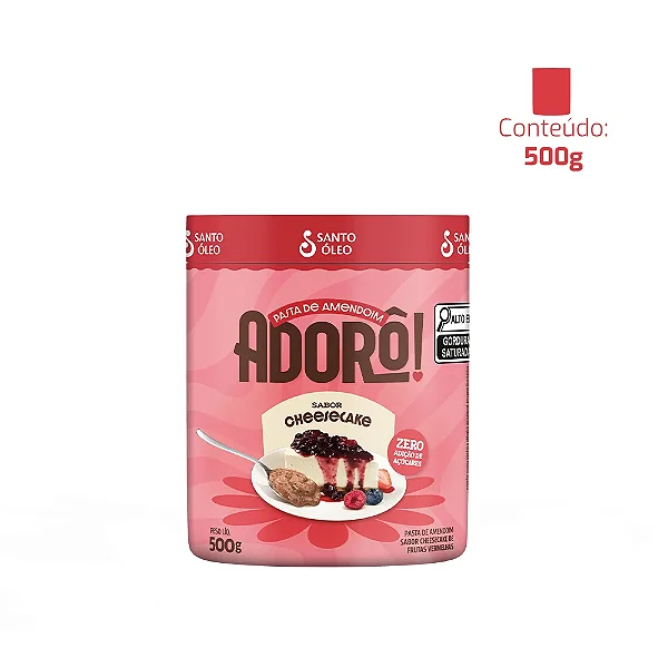 Pasta de Amendoim Sabor Cheesecake de Frutas Vermelhas – 500g - VAL. 20/09/25