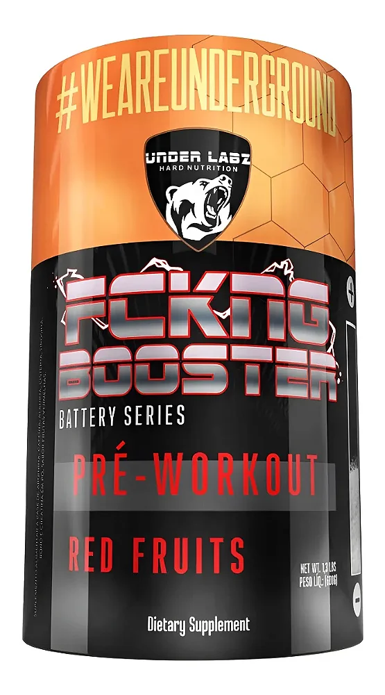 Pré Treino Fckng Booster 600gr - Under Labz Sabor Red Fruits