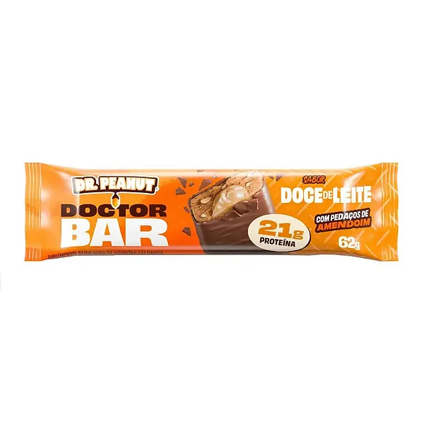 Barra de Proteína Dr Peanut Doctor Bar Doce de Leite 62g - VAL. 31/03/2026