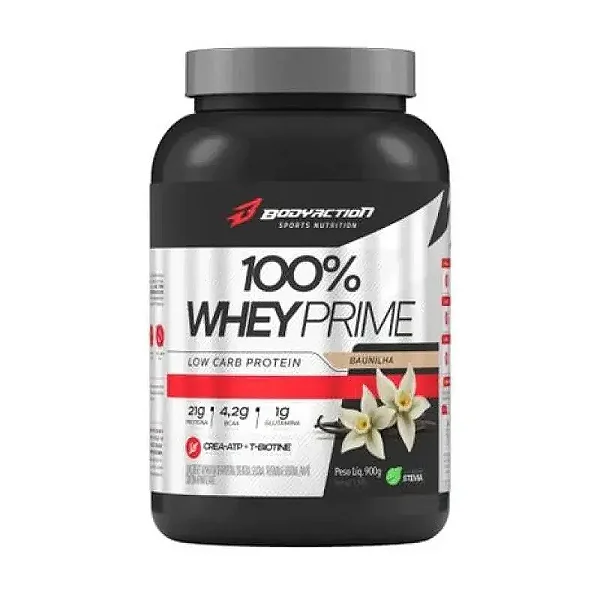 100% Whey Prime Baunilha 900g - VAL. FINAL/07/2026