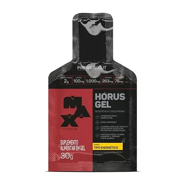 Hórus Gel Display (1 Sachê 30g) - Sabor: Tipo Energético - VAL. 17/07/2026