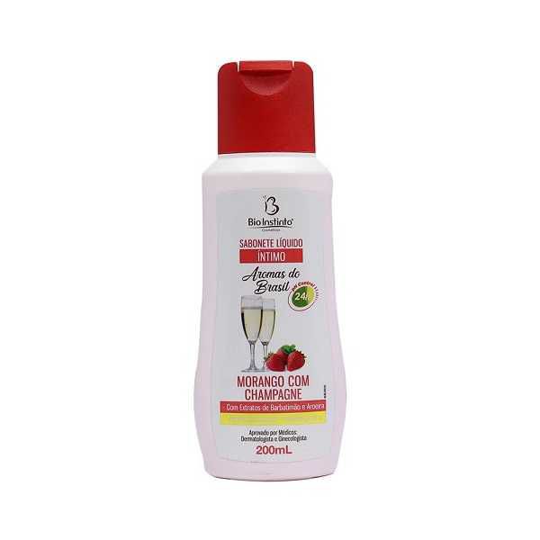 SABONETE INTIMO MORANGO C/ CHAMP BIO INSTINTO 200ML