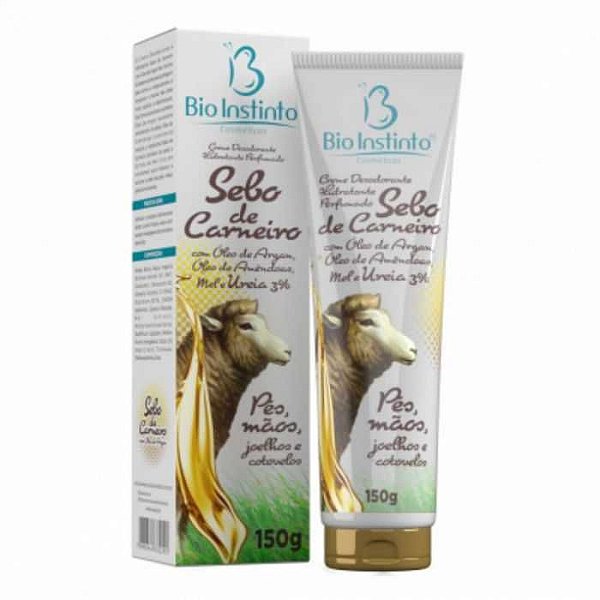 CREME DES. SEBO DE CARNEIRO COM OLEO DE ARGAN BIO INSTINTO 150G