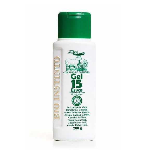 GEL DESODORANTE MASSAGEADOR 15 ERVAS BIO INSTINTO 200G