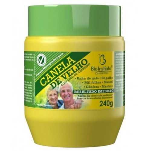 POMADA MASSAGEADORA CANELA DE VELHO 240G CX/12 - BIO INSTINTO