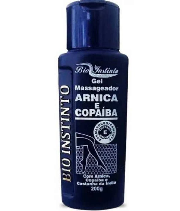 GEL DESODORANTE MASSAGEADOR ARNICA E COPAIBA BIO INSTINTO 200G
