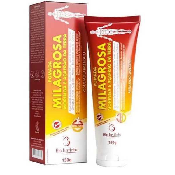 POMADA MILAGROSA C/ MORINGA + ACAFRAO BIO INSTINTO 150G