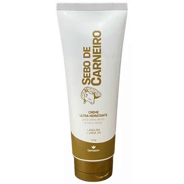 CREME ULTRA HIDRATANTE SEBO DE CARNEIRO LANOLINA + UREIA DEMAZON 200G