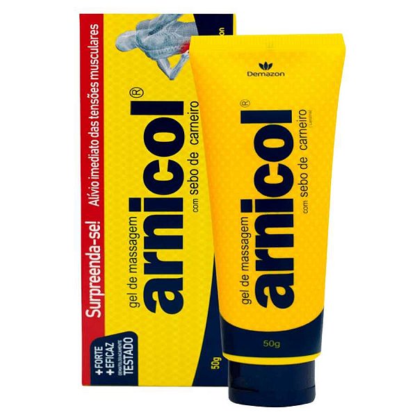 GEL DE MASSAGEM ARNICOL COM SEBO DE CARNEIRO DEMAZON 50G