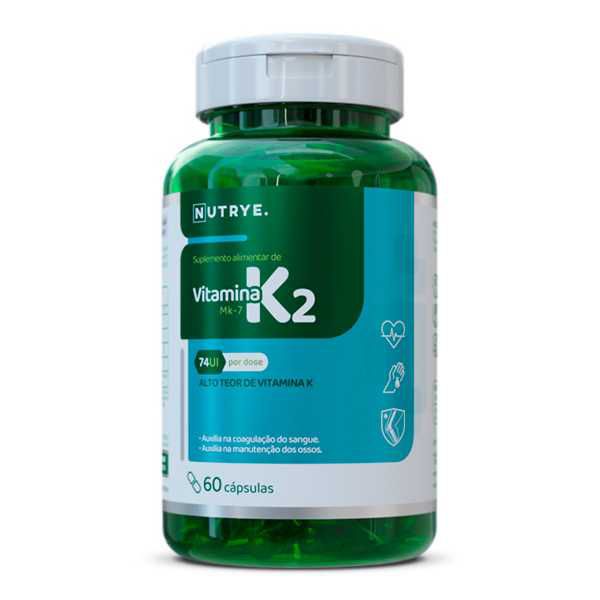 SUPLEMENTO DE VITAMINNA K2 MK7 NUTRYE 60 CAPSULAS