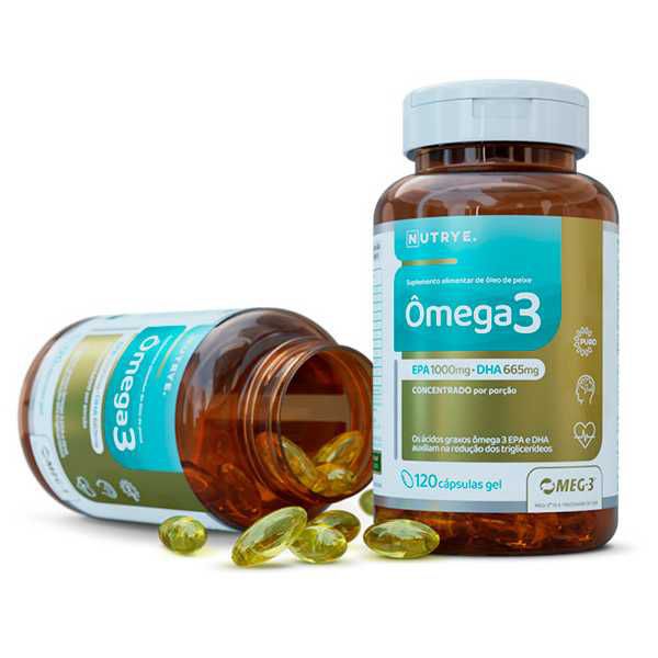 OMEGA 3 EPA 1000MG DHA 665 MEG 3 NUTRYE 120 CAPSULAS