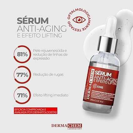 SERUM DERMACHEM ANTI AGING E EFEITO LIFTING DERMACHEM 30ML