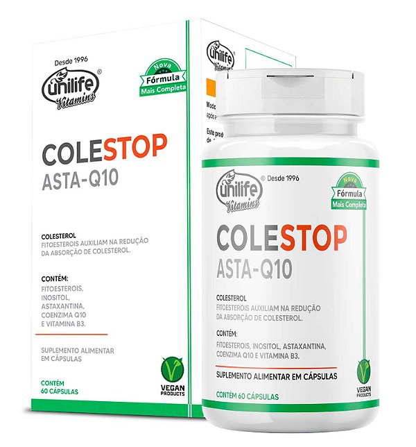 COLESTOP ASTA - Q10 FITOESTEROIS UNILIFE 450MG 60 CAPSULAS