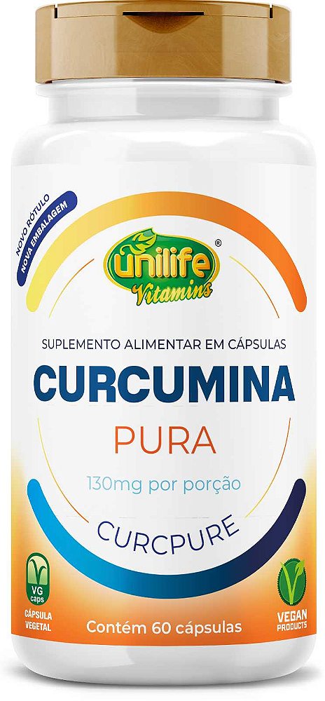 CURCUMINA PURA UNILIFE 450MG 60 CAPSULAS