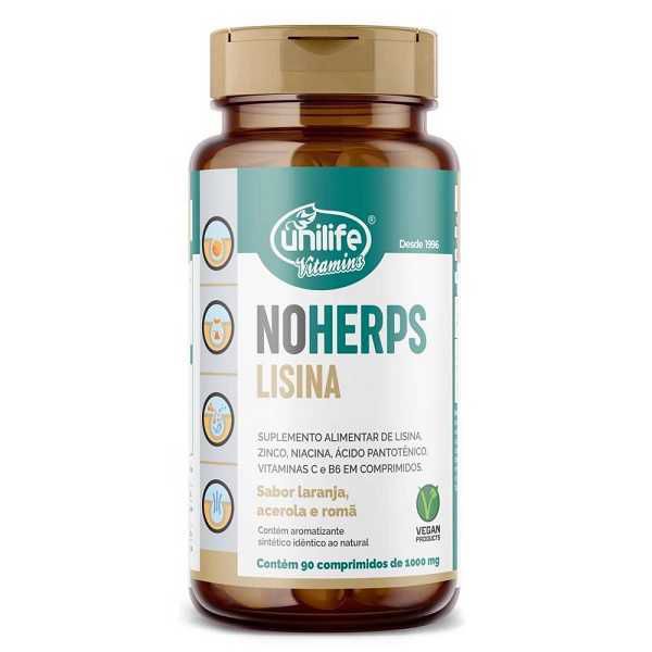 LISINA NOHERPS LARANJA E ACEROLA  UNILIFE 90 COMPRIMIDOS