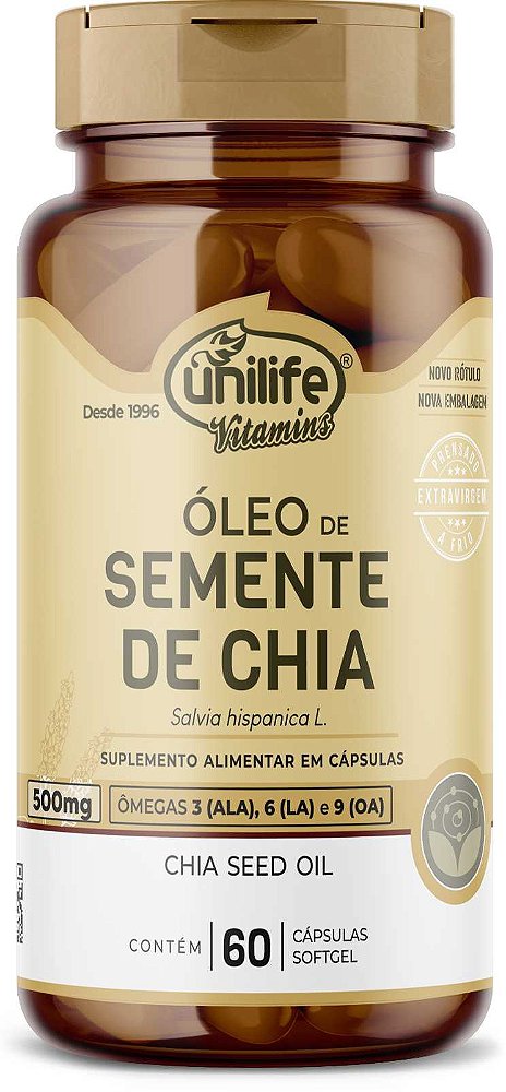 OLEO DE CHIA UNILIFE 700MG 60 CAPSULAS