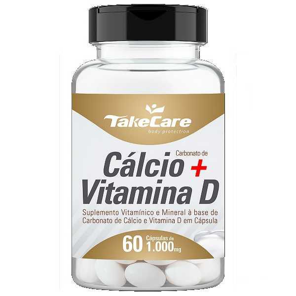CÁLCIO + VITAMINA D TAKE CARE 1.000 MG  60 CÁPSULAS