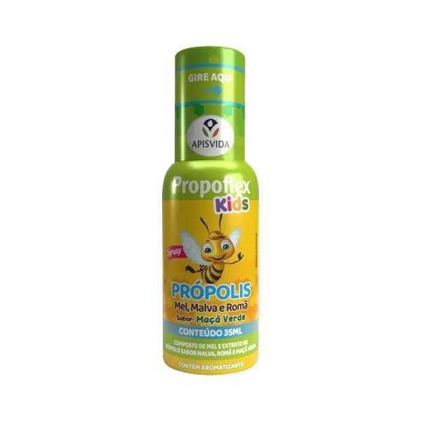 EXTRATO DE PROPOLIS E MEL PROPOFLEX KIDS MACA VERDE APIS VIDA SPRAY 35ML