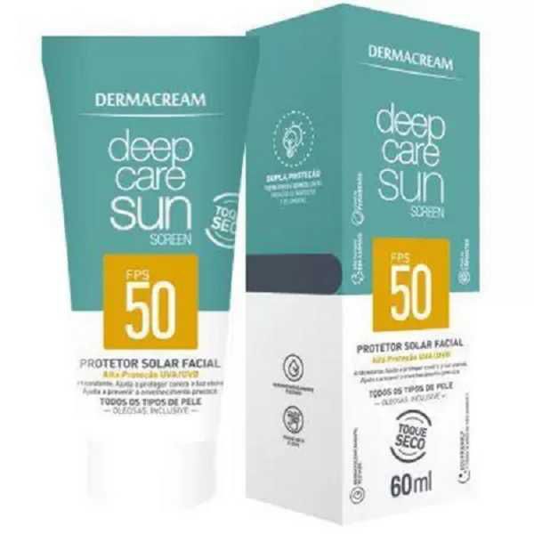 PROTETOR SOLAR FACIAL FPS 50  DERMACREAM 60ML