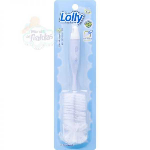 ESCOVA LOLLY PARA LIMPEZA DE MAMADEIRA 2 EM 1 BRANCO REF. 7081-01 N
