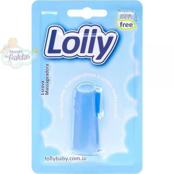 ESCOVA MASSAGEADORA LOLLY CLEAN AZUL REF. 7280-01 M