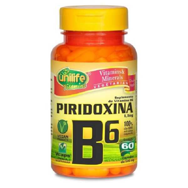 PIRIDOXINA VITAMINA B6 UNILIFE 60 CÁPSULAS