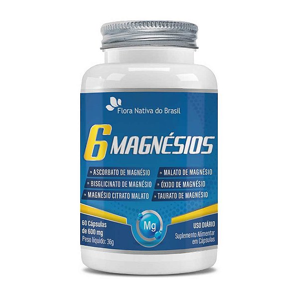 6 MAGNESIOS 60 CAPSULA FLORA NATIVA