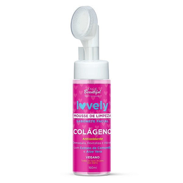 MOUSSE FACIAL COLAGENO LOVELY 150ML CX/24 - FACE BEAUTIFUL
