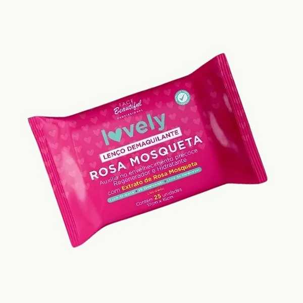 LENCO DEMAQUILANTE LOVELY ROSA MOSQUETA CX/24 - FACE BEAUTIFUL