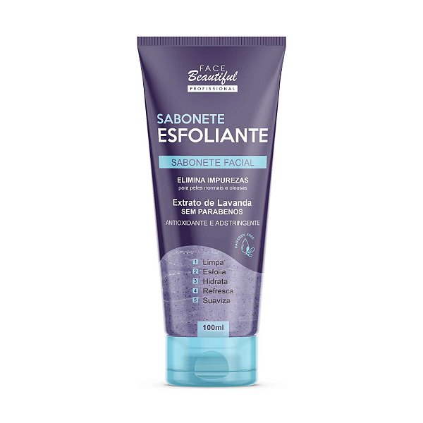 SABONETE ESFOLIANTE LAVANDA 100ML DP/12 - FACE BEAUTIFUL