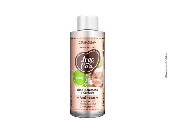 OLEOS HIDRATACAO E CUIDADO LOVE E CARE BABY AMENDOAS 120ML CX/12 - DERMACREAM